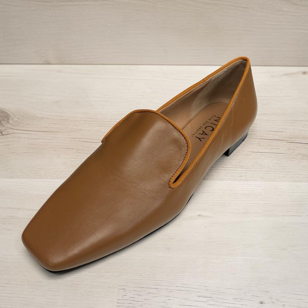 Damen Karree Loafers in Camel