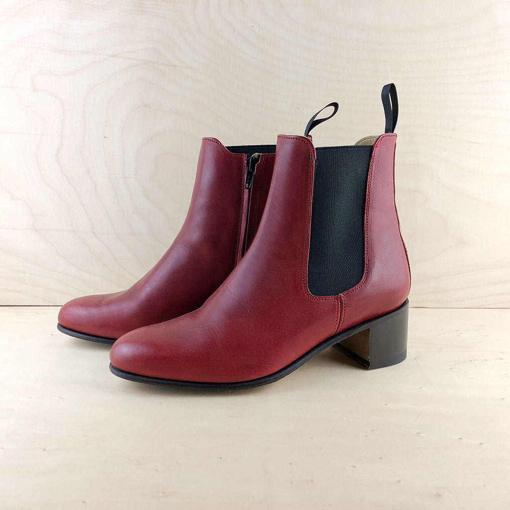 Chelsea Boots mit Blockabsatz