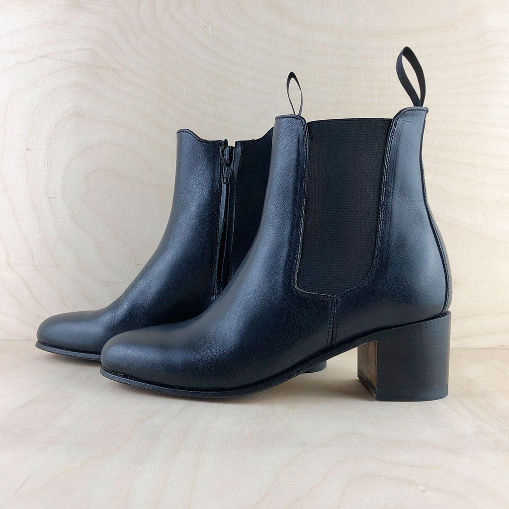 Chelsea Boots mit Blockabsatz