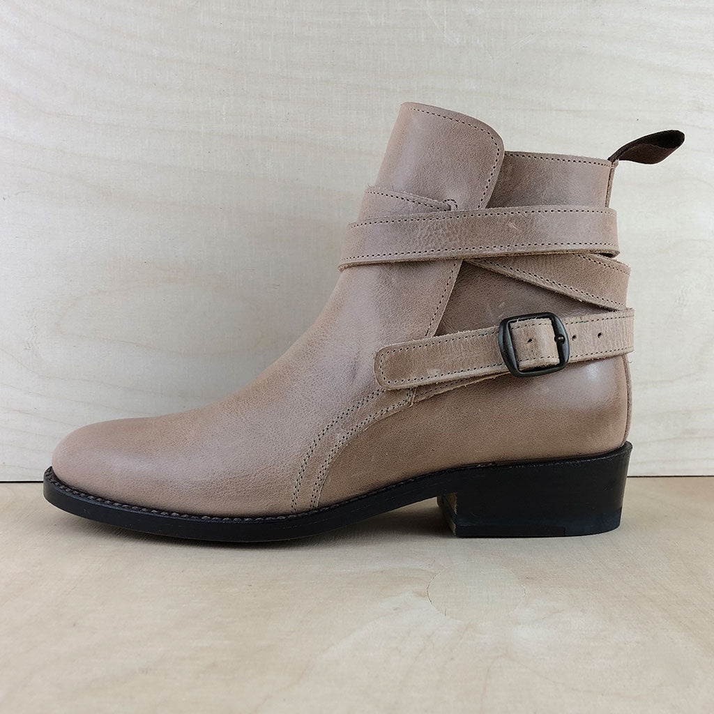 Jodphur-Stiefeletten pflanzlich gegerbtes Leder vom Consorzio Vera Pelle Italiana Conciata al Vegetale