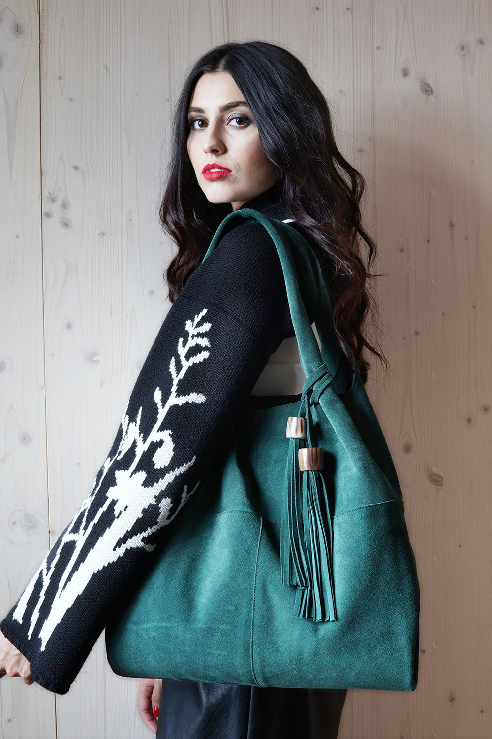 MEGHAN BAG - Veloursleder