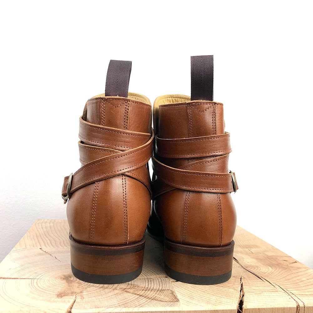 Jodphur-Stiefeletten pflanzlich gegerbtes Leder vom Consorzio Vera Pelle Italiana Conciata al Vegetale