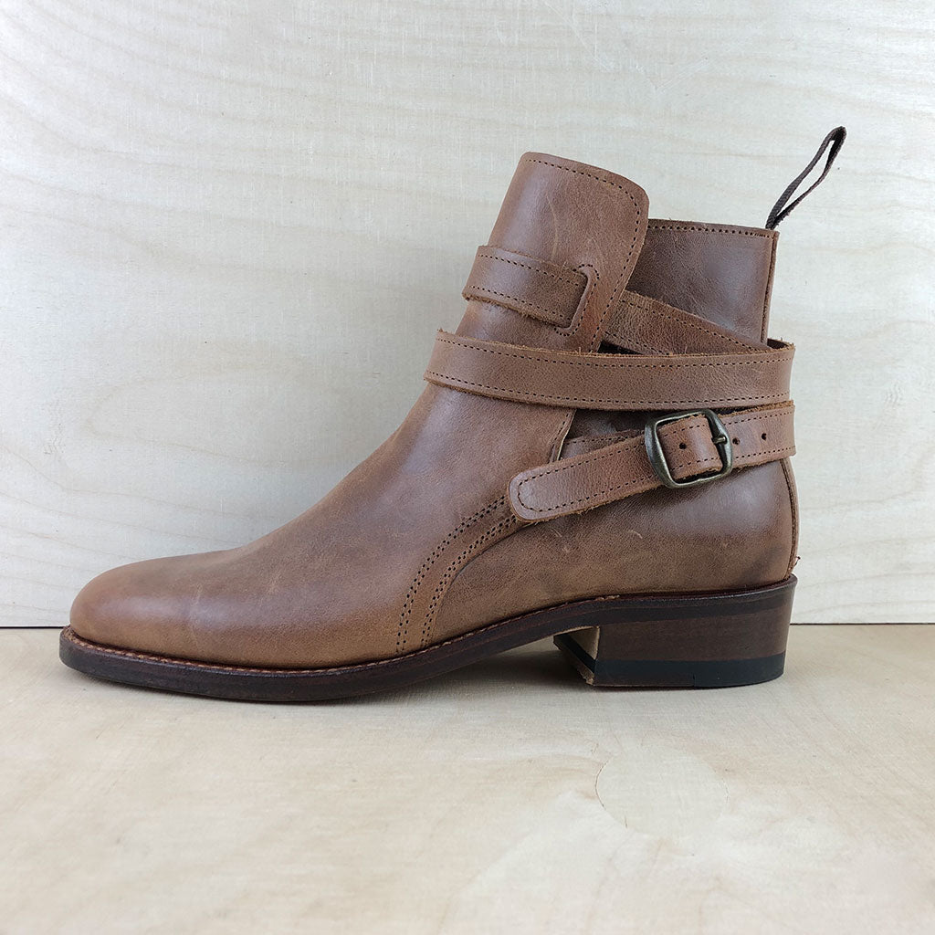 Jodphur-Stiefeletten pflanzlich gegerbtes Leder vom Consorzio Vera Pelle Italiana Conciata al Vegetale