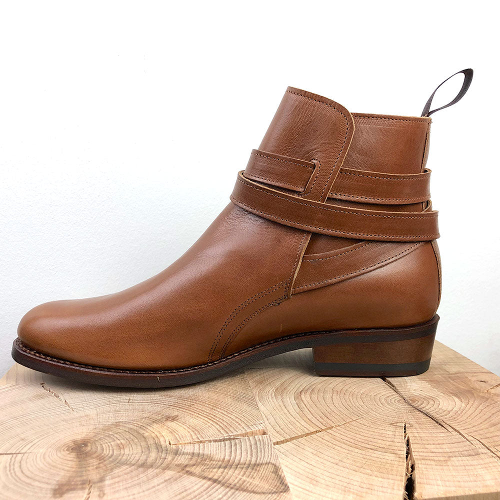 Jodphur-Stiefeletten pflanzlich gegerbtes Leder vom Consorzio Vera Pelle Italiana Conciata al Vegetale
