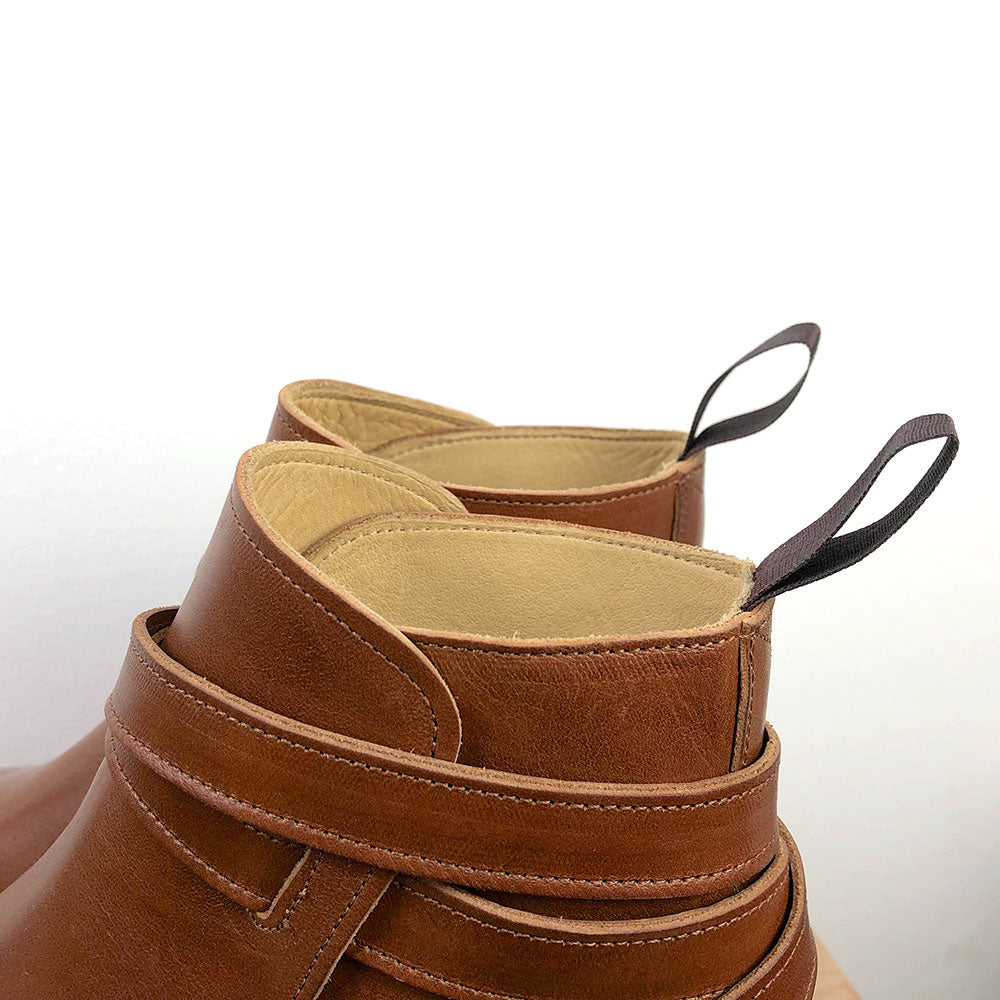 Jodphur-Stiefeletten pflanzlich gegerbtes Leder vom Consorzio Vera Pelle Italiana Conciata al Vegetale