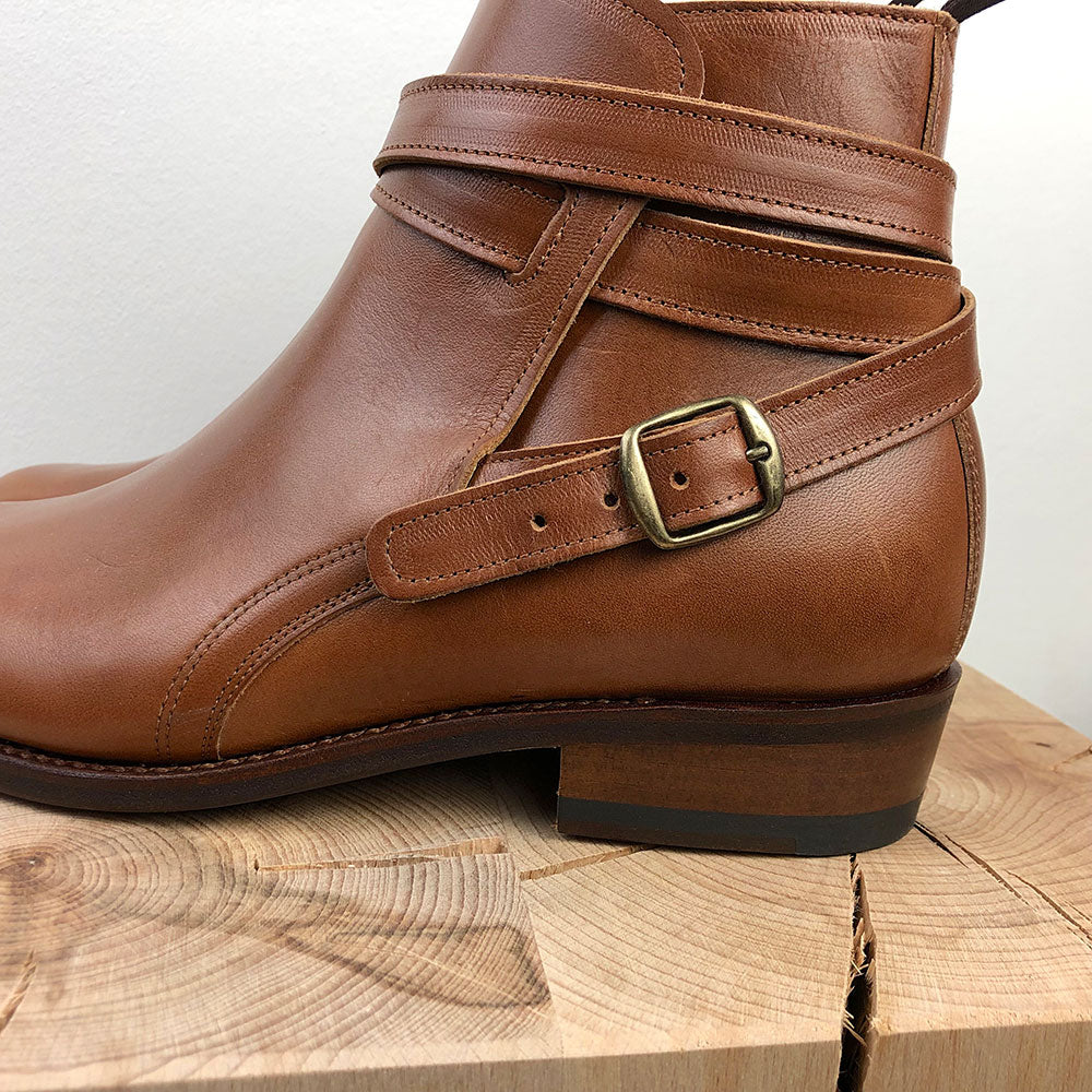 Jodphur-Stiefeletten pflanzlich gegerbtes Leder vom Consorzio Vera Pelle Italiana Conciata al Vegetale