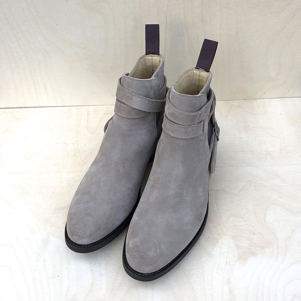 Rahmengenähte Jodhpur Stiefelette MORA -  Veloursleder