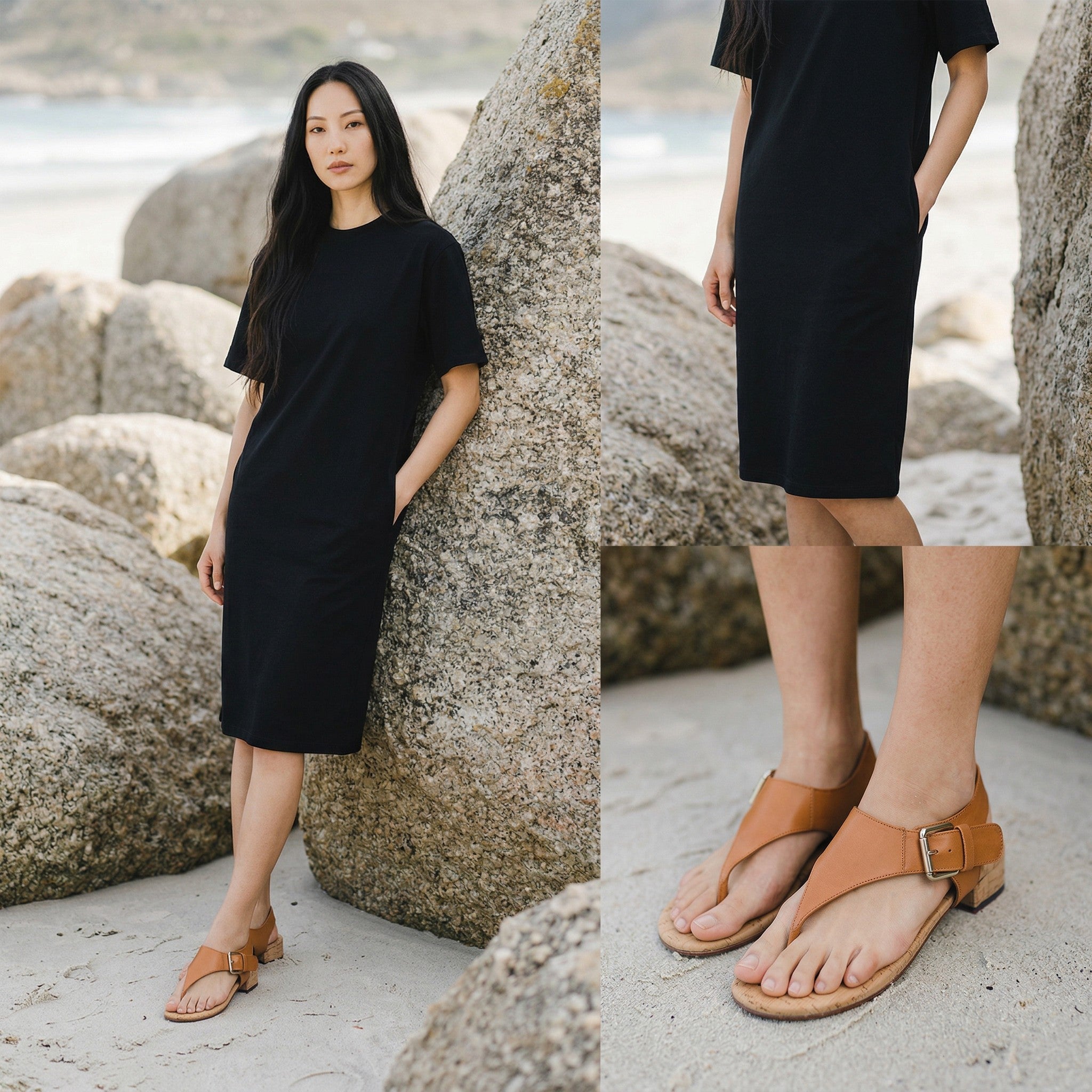 Sandalette PURE aus Glatteder